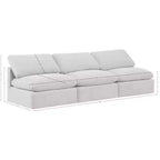 Meridian Furniture Indulge Cream Velvet Modular Sofa