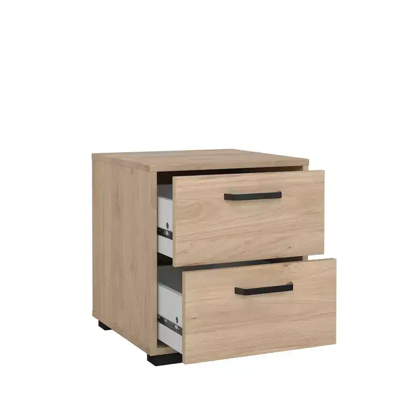 Tvilum, Sofia 2 Drawer Nightstand, Jackson Hickory