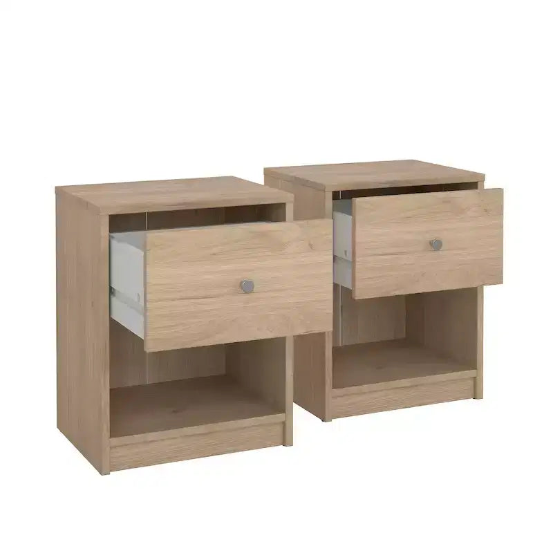 Tvilum, table de chevet Portland à 1 tiroir - Lot de 2