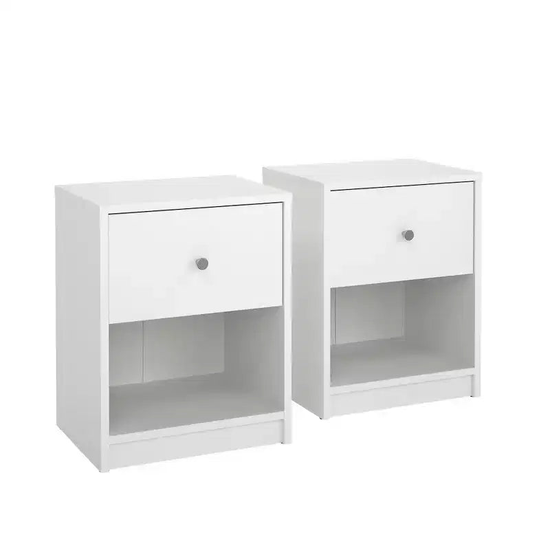 Tvilum, Portland 1 Drawer Nightstand - Set of 2