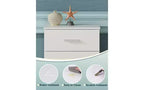 DEXYLLO Night Stand, Wood Nightstand with 3 Drawers, Bed Side Table for Bedroom, Living Room, Dorm