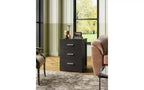 DEXYLLO Night Stand, Wood Nightstand with 3 Drawers, Bed Side Table for Bedroom, Living Room, Dorm