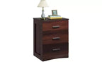 DEXYLLO Night Stand, Wood Nightstand with 3 Drawers, Bed Side Table for Bedroom, Living Room, Dorm