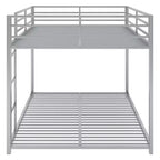 FAMYYT Full Size Metal Bunk Bed?With Ladder, Safety Guaranteed, Easy Assembly