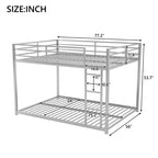FAMYYT Full Size Metal Bunk Bed?With Ladder, Safety Guaranteed, Easy Assembly