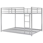 FAMYYT Full Size Metal Bunk Bed?With Ladder, Safety Guaranteed, Easy Assembly