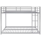 FAMYYT Full Size Metal Bunk Bed?With Ladder, Safety Guaranteed, Easy Assembly