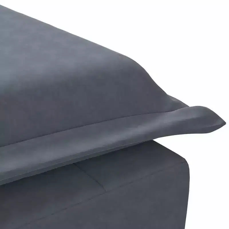 vidaXL Chaise longue de massage gris foncé