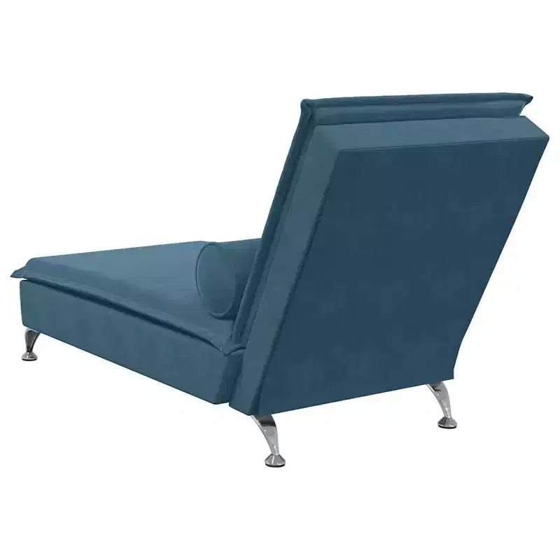 vidaXL Chaise longue de massage gris foncé