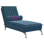 vidaXL Chaise longue de massage gris foncé