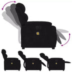 vidaXL Stand Up Massage Recliner Chair Dark gray
