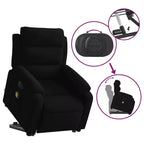 vidaXL Stand Up Massage Recliner Chair Dark gray