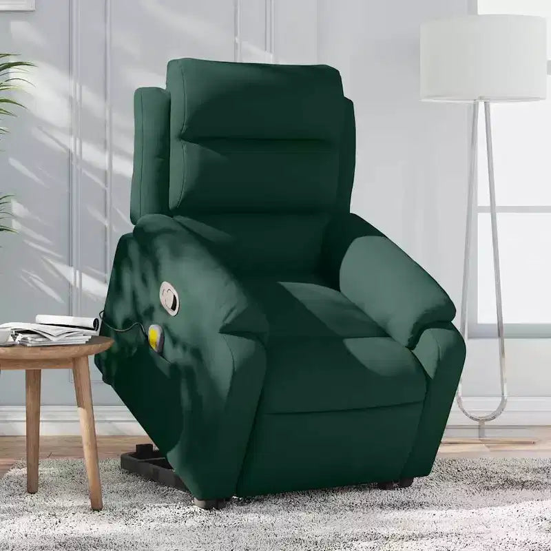 vidaXL Stand Up Massage Recliner Chair Dark gray