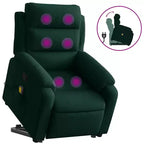 vidaXL Stand Up Massage Recliner Chair Dark gray