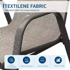 Set of 6 Stackable Patio Dining Chairs  All-Weather High Back with Armrests, Lightweight Textilene, 140kg Capacity  Ideal for Garden, Backyard