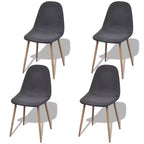 vidaXL Chair Grey Fabric