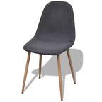 vidaXL Chair Grey Fabric