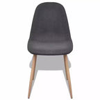 vidaXL Chair Grey Fabric