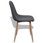 vidaXL Chair Grey Fabric