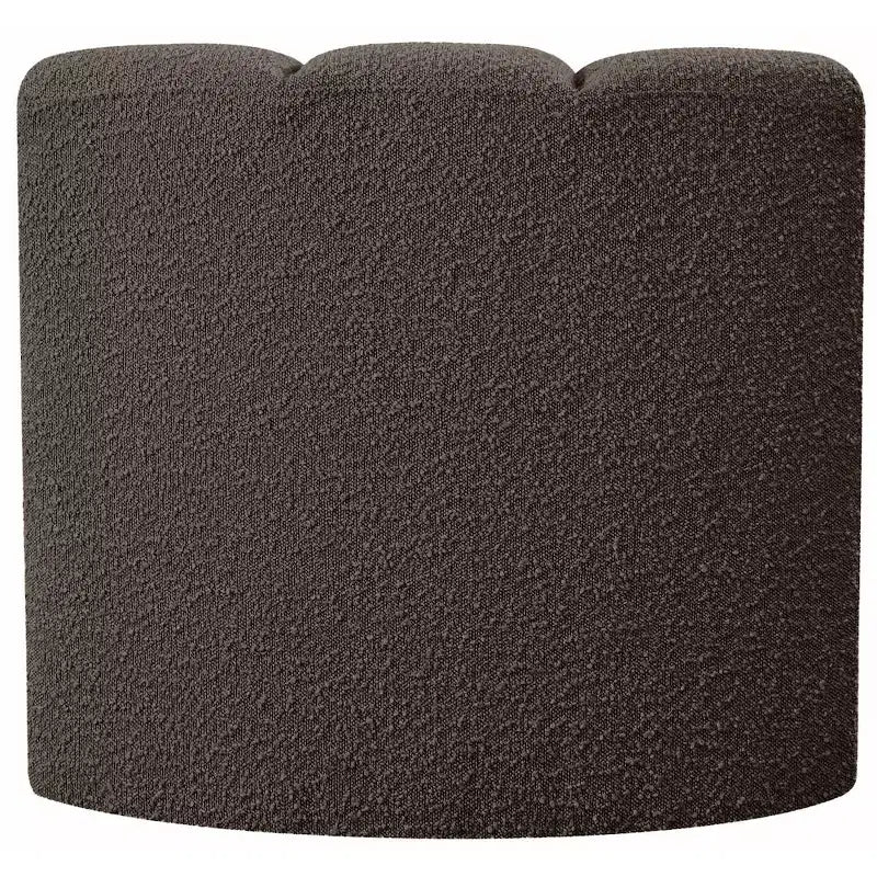Meridian Furniture Arc Boucle Fabric Curved Corner Chair