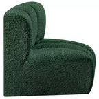 Meridian Furniture Arc Boucle Fabric Curved Corner Chair
