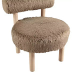 Meridian Furniture Ambre Vegan Shearling Fabric Chair