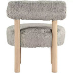 Meridian Furniture Ambre Vegan Shearling Fabric Chair