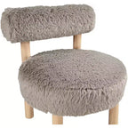 Meridian Furniture Ambre Vegan Shearling Fabric Chair