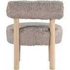 Meridian Furniture Ambre Vegan Shearling Fabric Chair