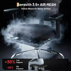 Ergonomic High Back Mesh Office Gaming Chair, 400lb Heavy Duty Capacity with Flip-Up Arms, Adjustable Headrest, Lumbar and Leg Support, Reclining