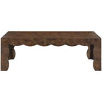 Meridian Furniture Vassa Brown Burl Veneer Coffee Table