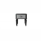HomeRoots 24 Charcoal And Light Gray Manufactured Wood Square End Table