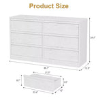 Commode LinTimes à 6 ou 8 tiroirs, grand chiffonnier moderne pour chambre à coucher, salon, chambre d'enfant ou dressing