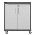 Heavy-Duty Metal Garage Storage Cabinet with Wheels, Tool Storage Cabinet for Organizer Solutions