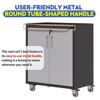 Armoire de rangement de garage en métal robuste avec roulettes, armoire de rangement pour outils pour solutions d'organisation