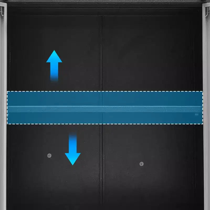 Armoire de rangement de garage en métal robuste avec roulettes, armoire de rangement pour outils pour solutions d'organisation