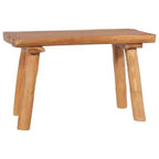 vidaXL Garden Bench Natural Teak Solid Teak Wood 31.5 in Durable