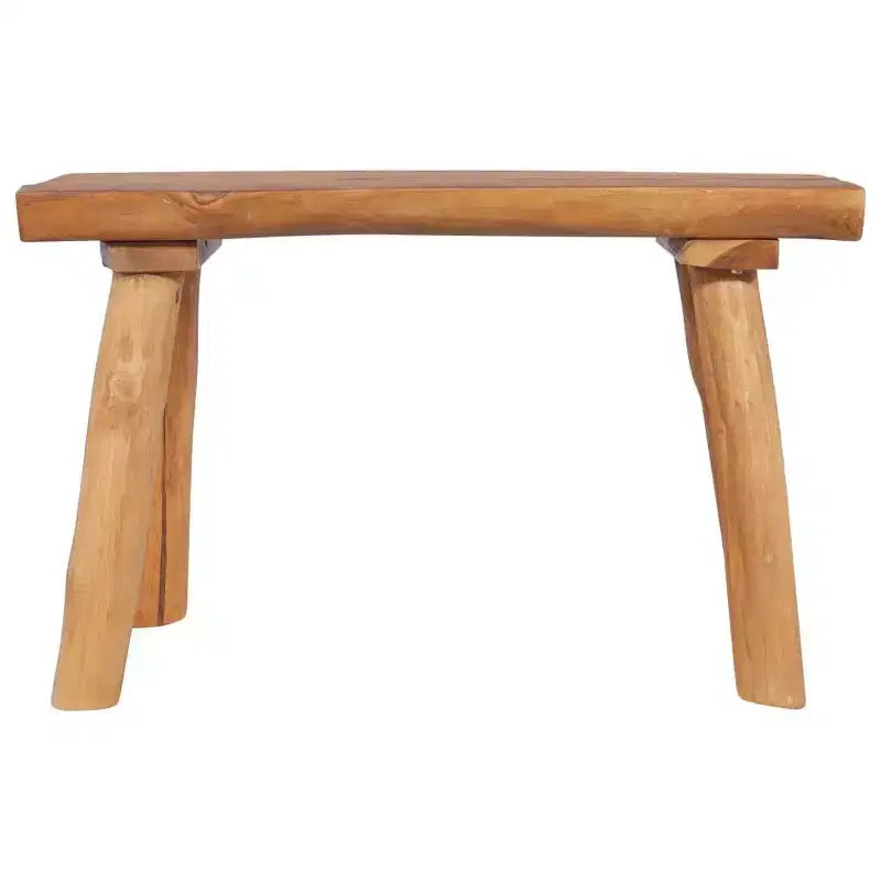 vidaXL Banc de jardin Teck naturel Bois de teck massif 80 cm Durable