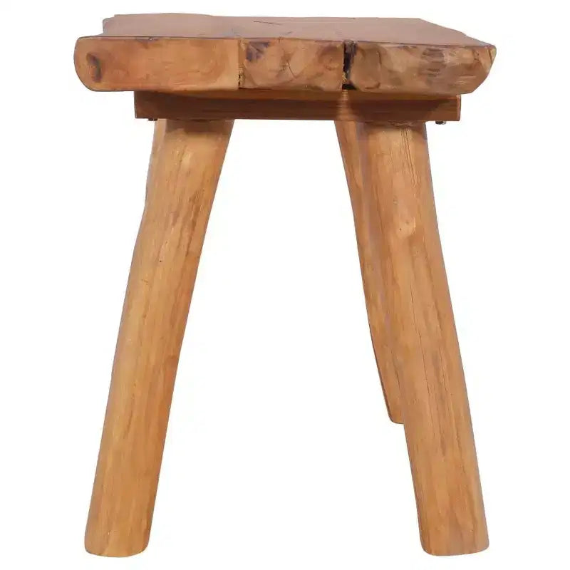 vidaXL Banc de jardin Teck naturel Bois de teck massif 80 cm Durable