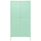 vidaXL Wardrobe Mint Steel 35.4 x 19.7 x 70.9 in Modern Mint Wardrobe