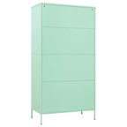 vidaXL Wardrobe Mint Steel 35.4 x 19.7 x 70.9 in Modern Mint Wardrobe