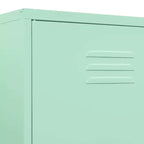 vidaXL Wardrobe Mint Steel 35.4 x 19.7 x 70.9 in Modern Mint Wardrobe