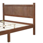 Lit plateforme double FAMYYT avec tête et pied de lit, assemblage facile