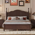 FAMYYT Full Size Wooden Platform Bed with Wooden Slat Support, Easy Assembly