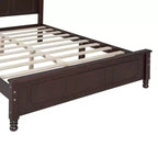 FAMYYT Full Size Wooden Platform Bed with Wooden Slat Support, Easy Assembly
