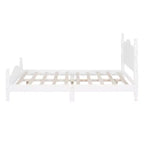 FAMYYT Full Size Wood Platform Bed With Wooden Slat Support, Easy Assembly