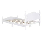 FAMYYT Full Size Wood Platform Bed With Wooden Slat Support, Easy Assembly