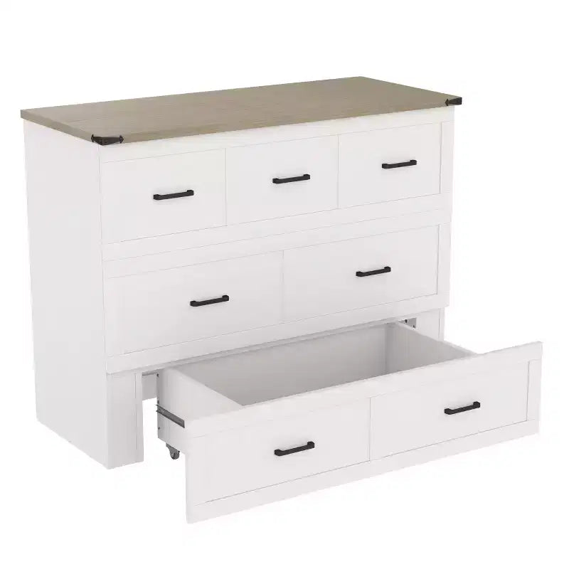 FAMYYT Lit Plateforme Pliable Grand Format Avec Station De Recharge, Tiroir De Rangement, Montage Facile