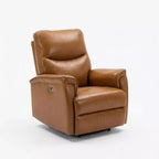 GustoWave Power Recliner Chair With 270 Degree Swivel, Wide PU Leather Seat For Living Room Or Bedroom