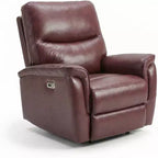 GustoWave Power Recliner Chair With 270 Degree Swivel, Wide PU Leather Seat For Living Room Or Bedroom